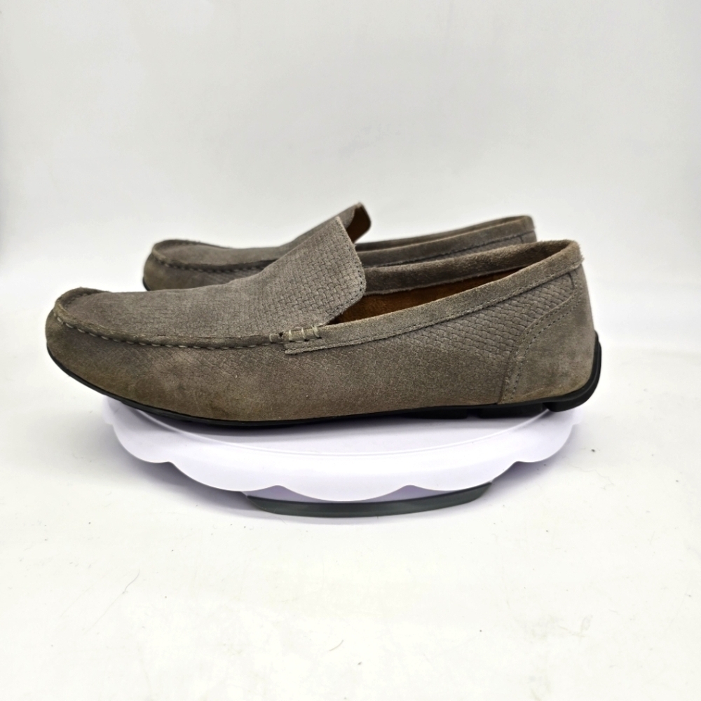 Alfani Shoe Men’s 10 M Casual Kendric Textured Drivers Grey